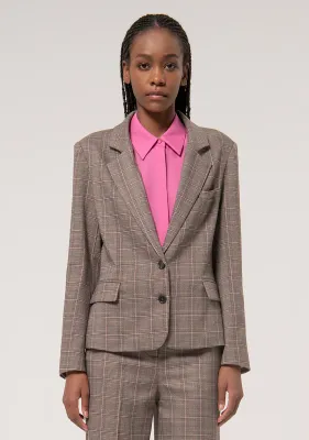 Single-breasted Prince of Wales blazer