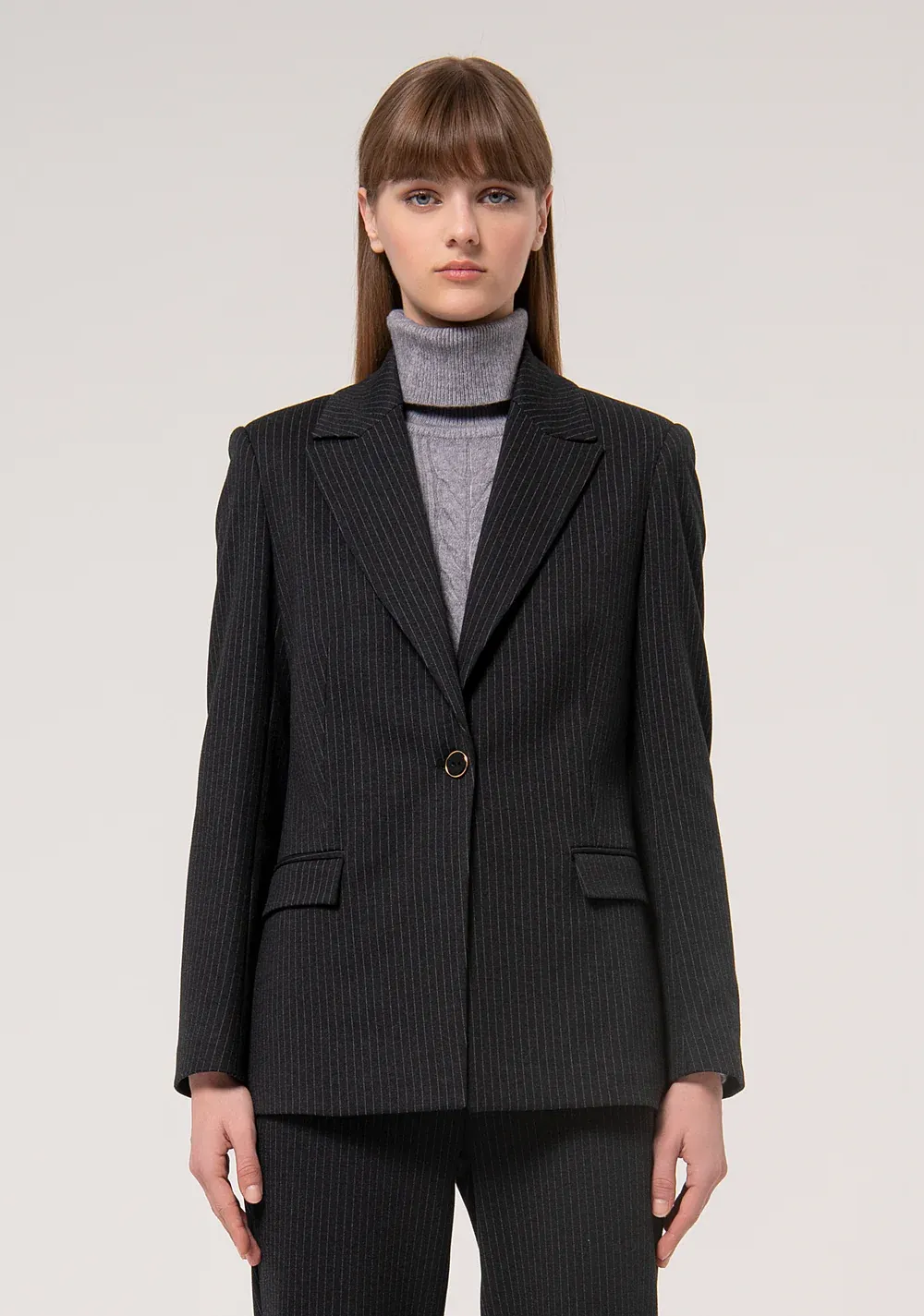 ​​Regular pinstriped jacket