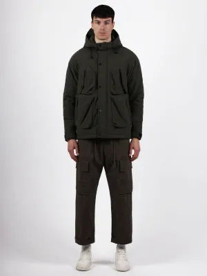 ​​Regular jacket in padded technical fabric