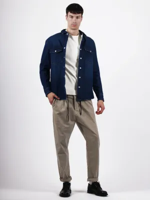 Padded denim jacket