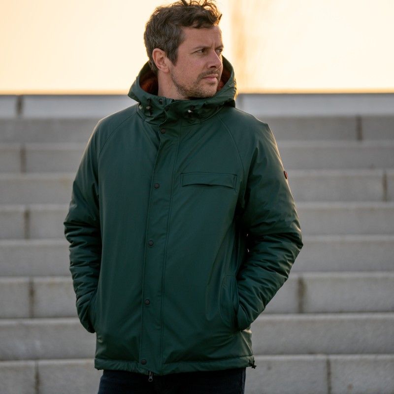 Waterproof jacket with hood