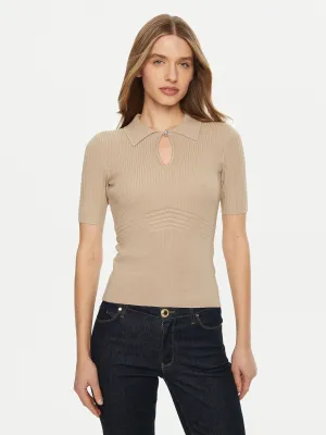 ​​Cut-out sweater polo