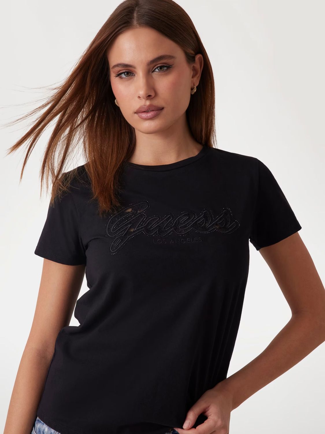 T-shirt with lace logo