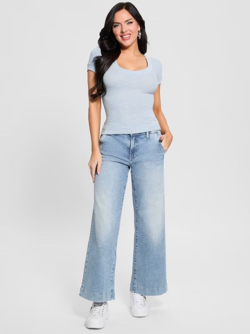 ​Wide cropped jeans