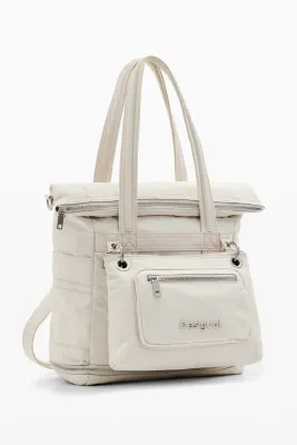Convertible nylon backpack