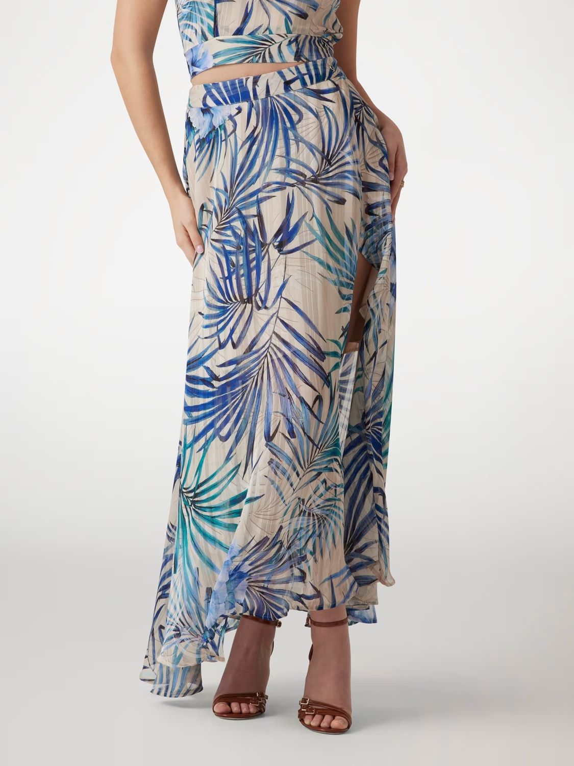 ​​Floral Print Wrap Skirt