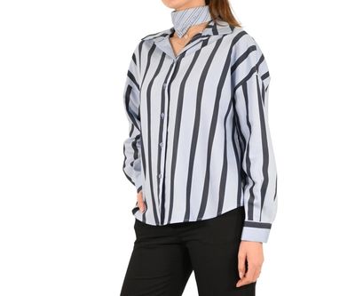 Striped oversized shirt