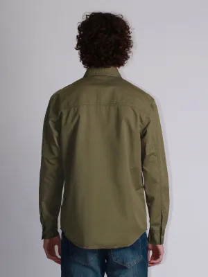 ​​Pure cotton denim overshirt​