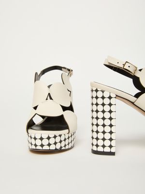 ​​Leather sandal with platform