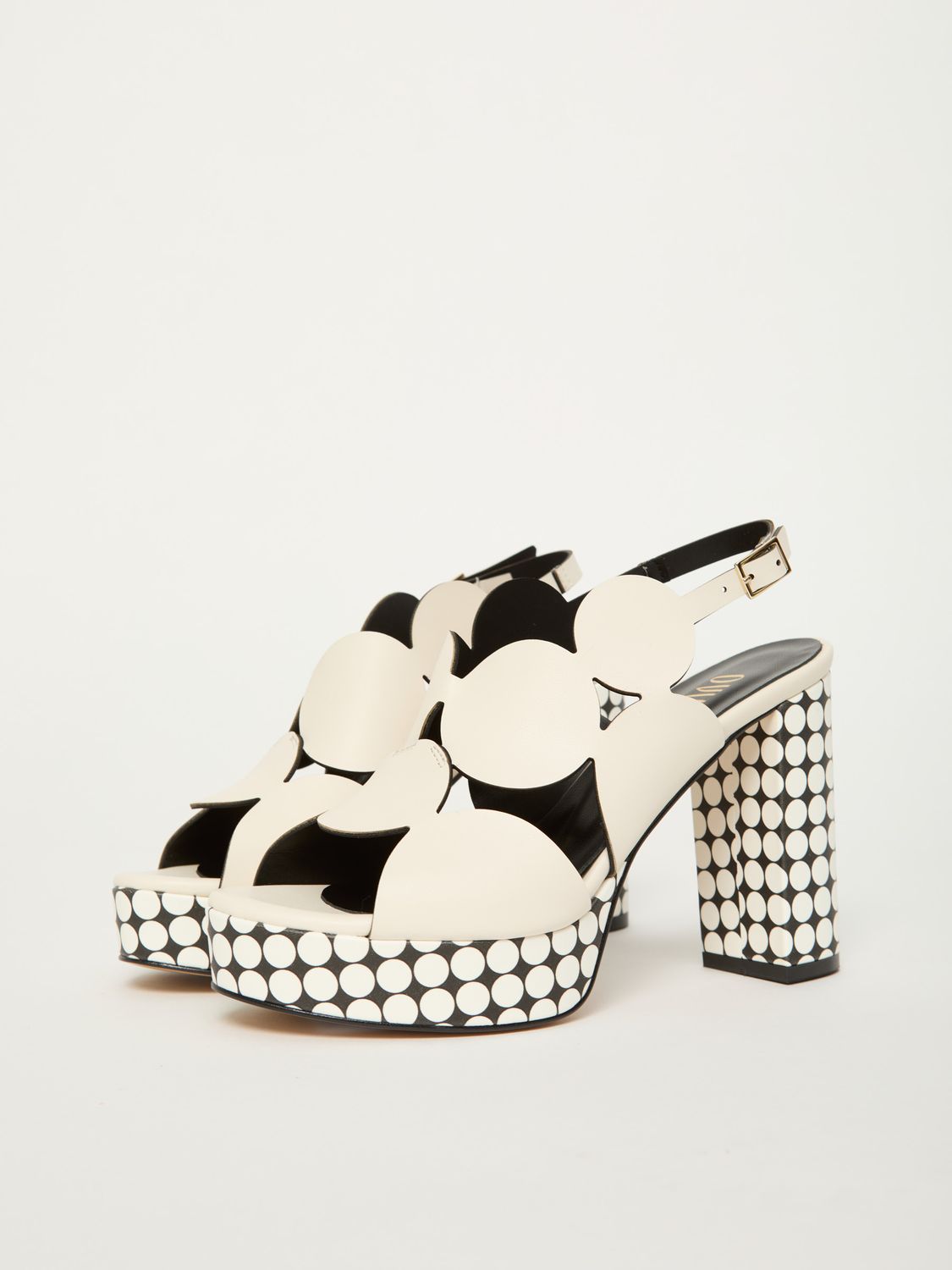 ​​Leather sandal with platform