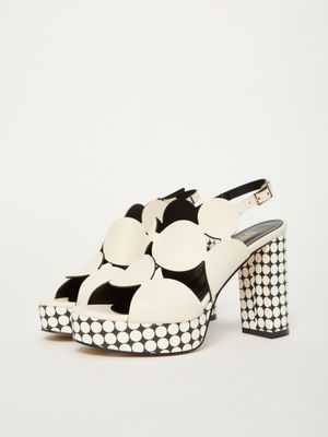 ​​Leather sandal with platform