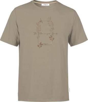 T-shirt with embossed print