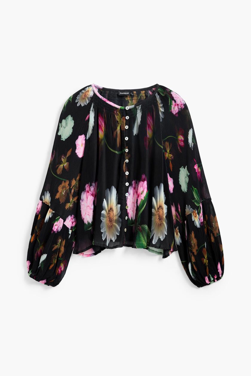​​Regular blouse with flowers