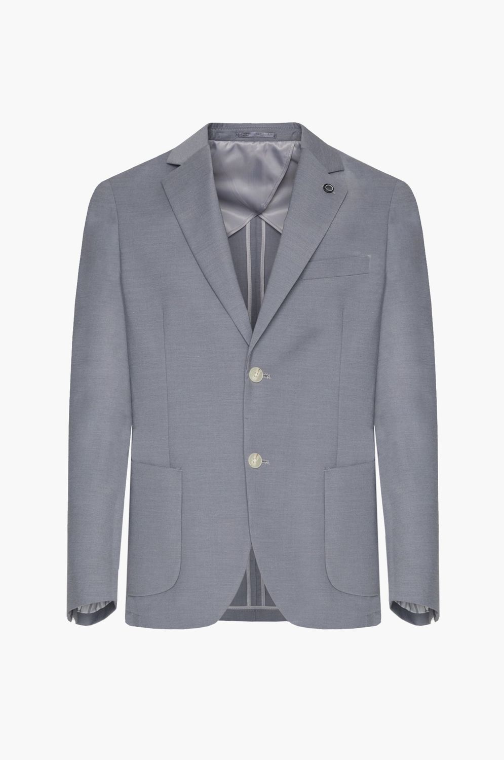 Slim fit jacket with classic lapel
