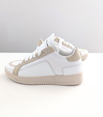 ​Leather and canvas sneakers