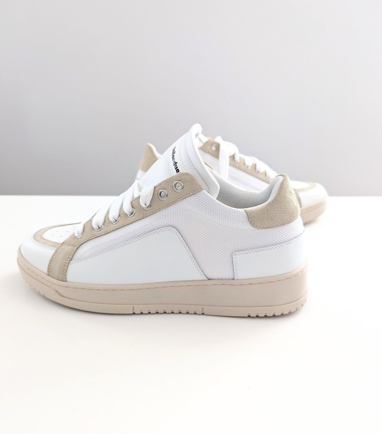 ​Leather and canvas sneakers