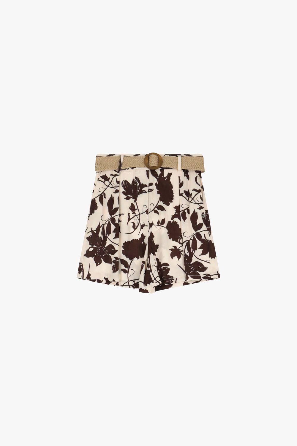 ​​Regular shorts with floral print