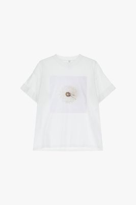 ​​Regular T-shirt with rhinestones
