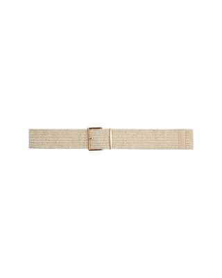 Braided belt with lurex