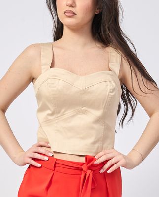 ​​Bustier top with zip