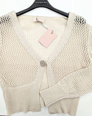 ​Openwork cropped cardigan