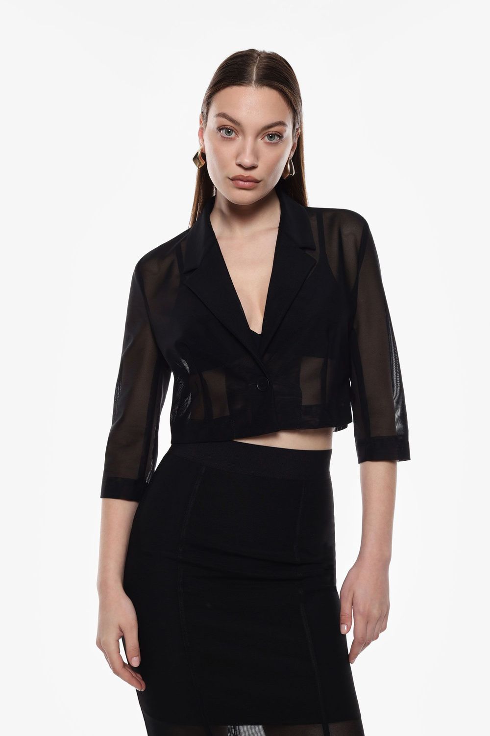 ​Short tulle blazer