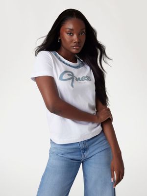 ​Regular denim logo T-shirt