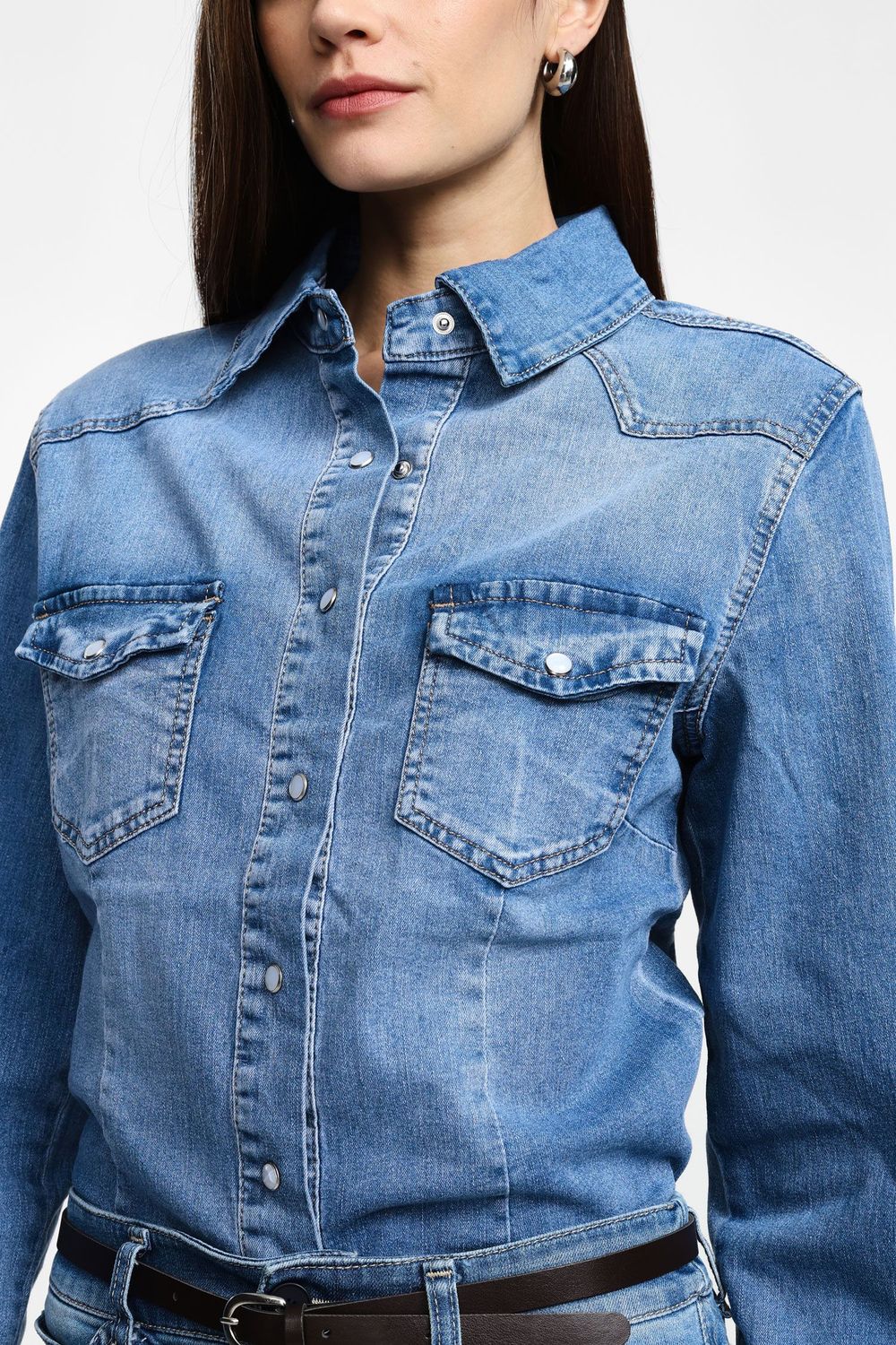 Regular-fit denim shirt