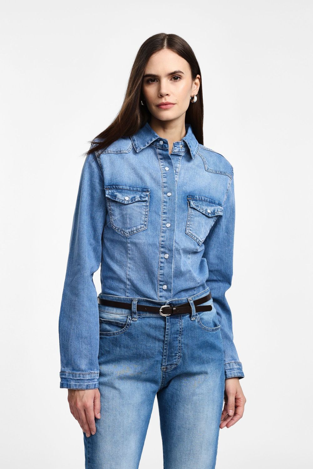 ​Regular-fit denim shirt