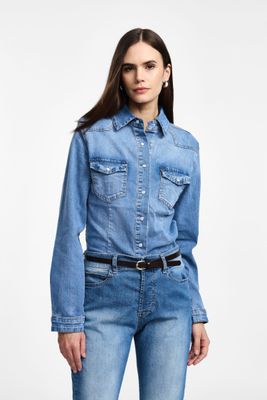 ​Regular-fit denim shirt