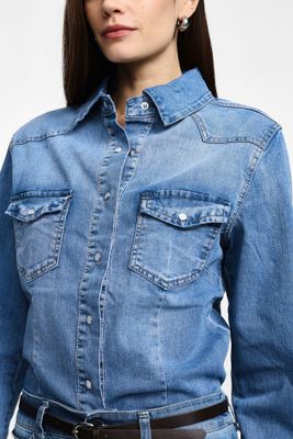 ​Regular-fit denim shirt