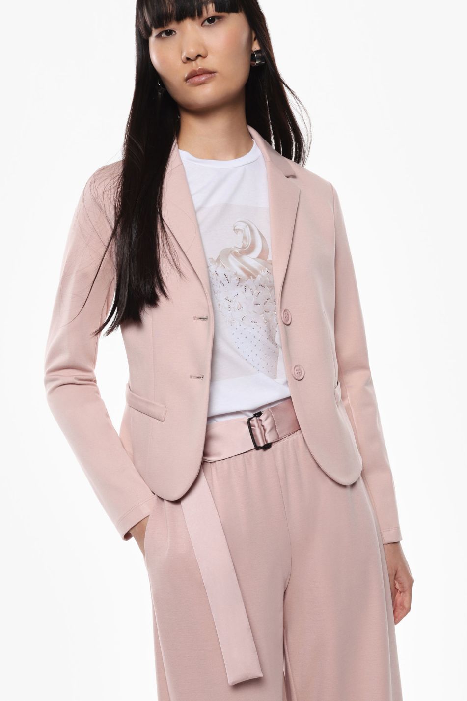 Slim-fit jacket in technical fabric