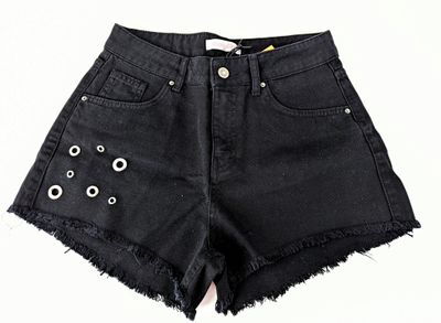 ​Denim shorts with appliques