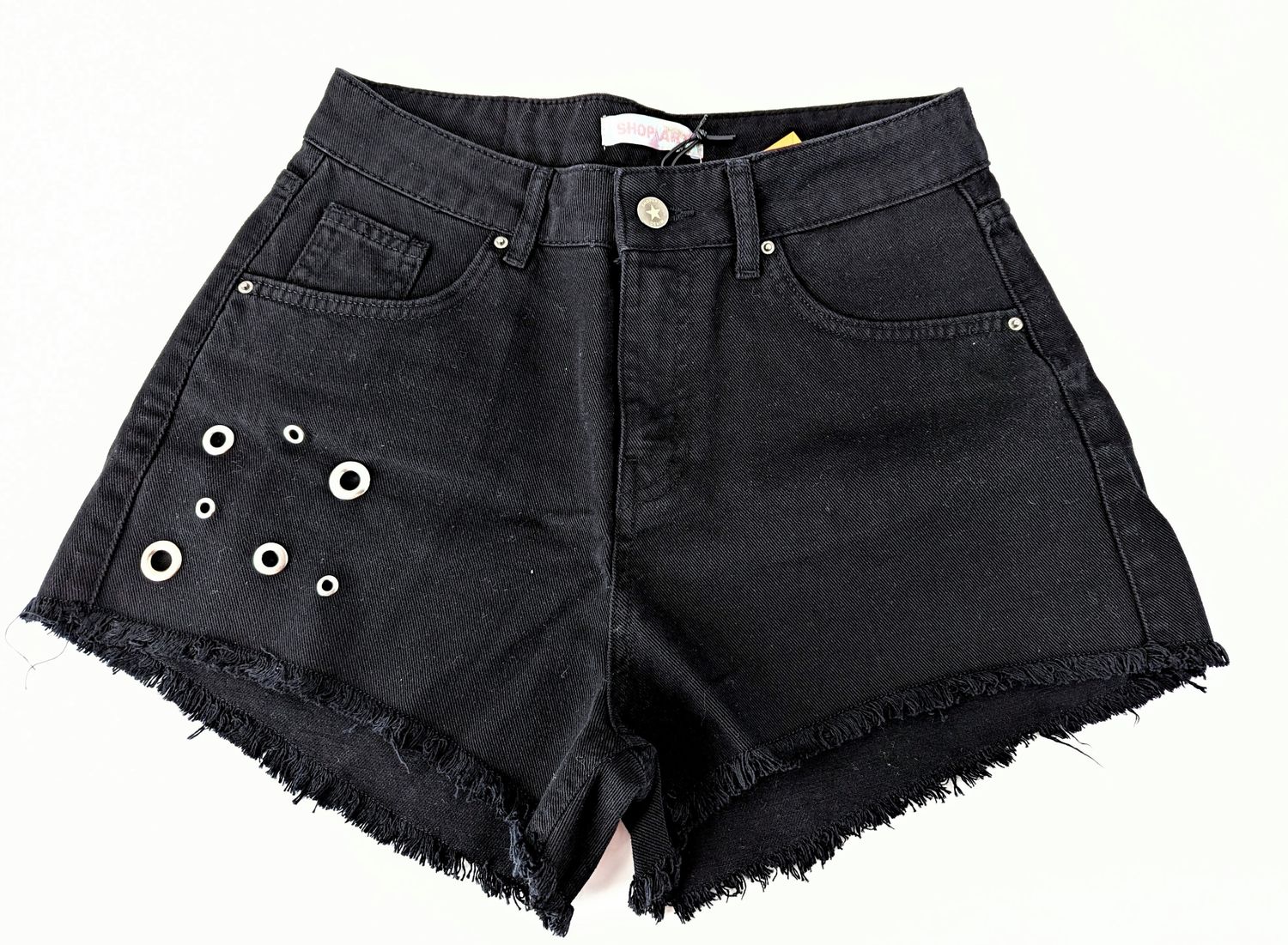 ​Denim shorts with appliques