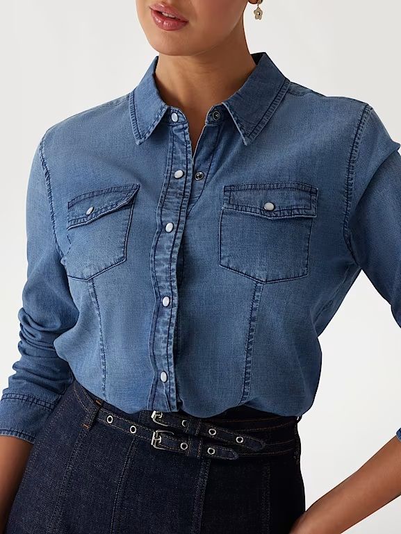 Regular-fit denim shirt