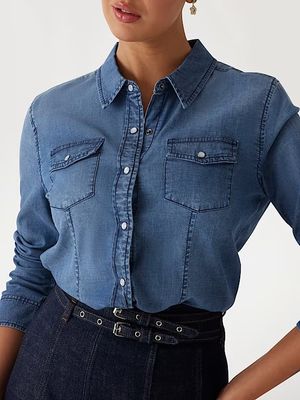Regular-fit denim shirt