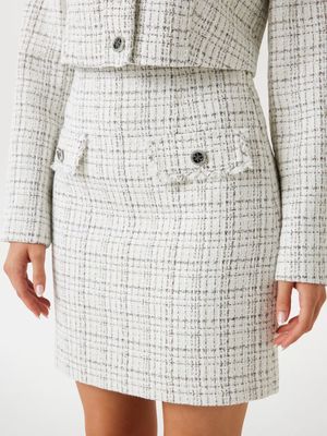 ​Tweed pencil miniskirt