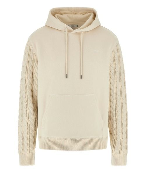 ​Sweatshirt with knitted sleeves
