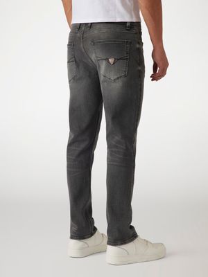 Slim gray denim jeans