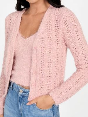 ​Cropped cardigan knitted