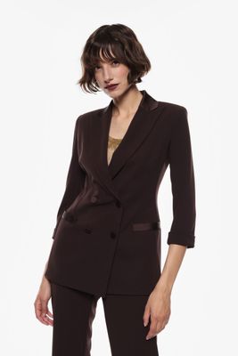 ​​Double-breasted jacket with 3/4 sleeve