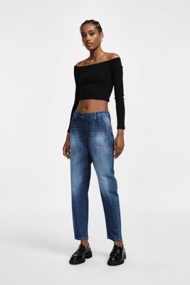 ​Mid-rise balloon jeans
