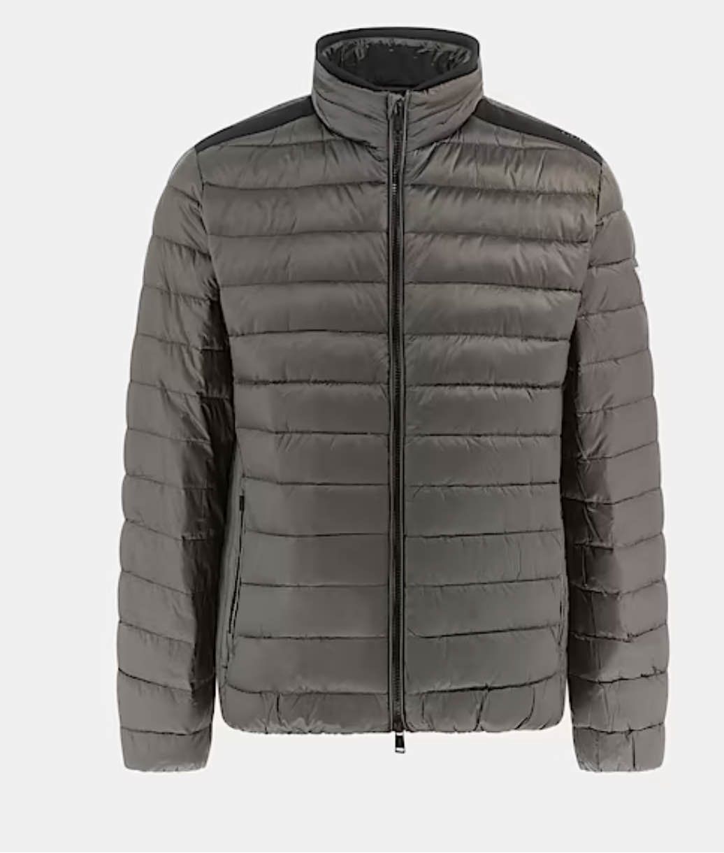 ​Regular-fit quilted down jacket
