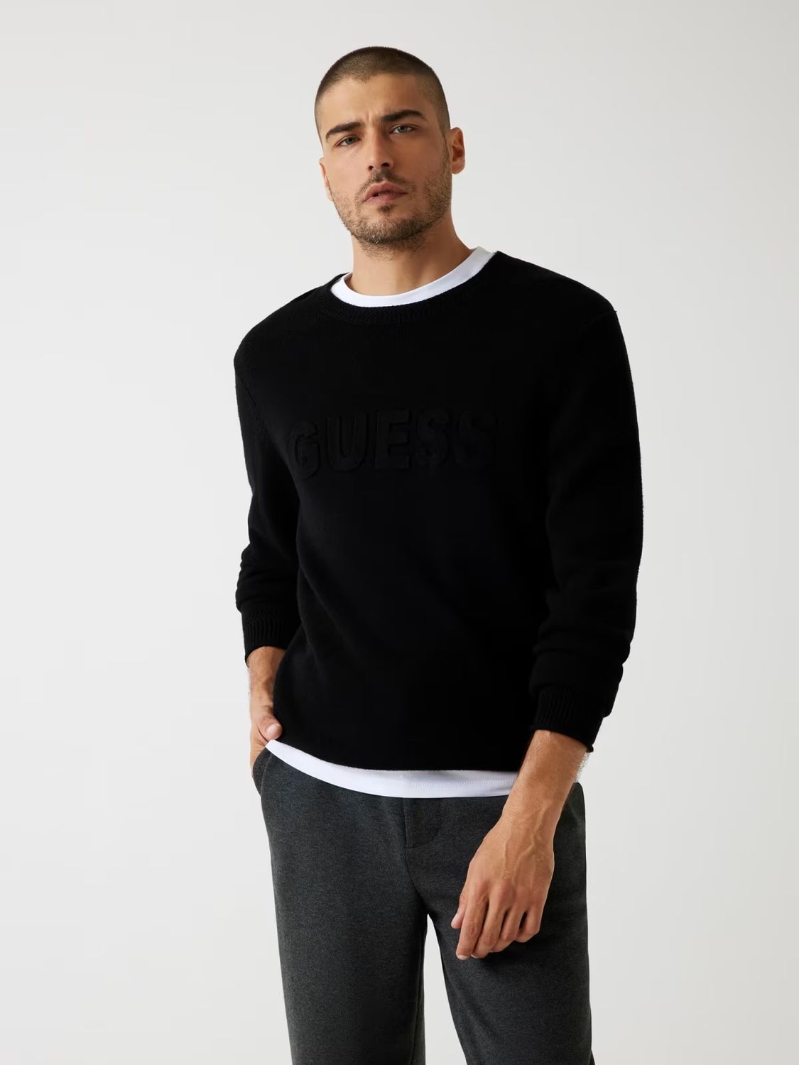 ​Regular sweater with 3D logo
