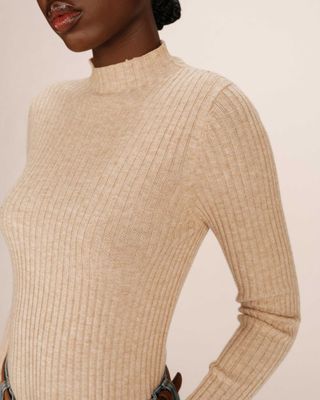 Slim ribbed turtleneck