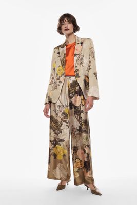 ​Floral print flared pants