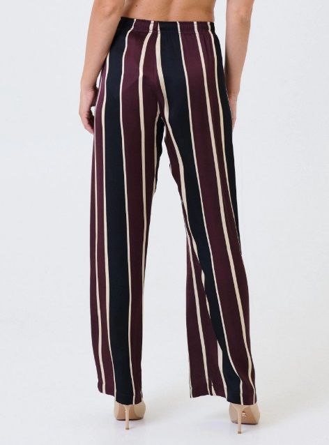 Striped flared pants