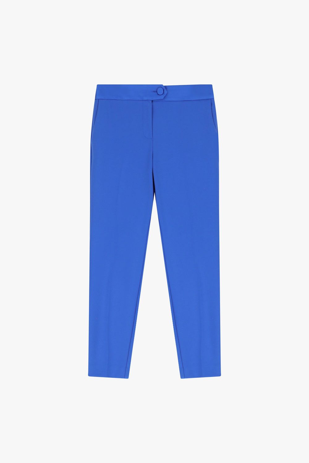 Cigarette pants with satin