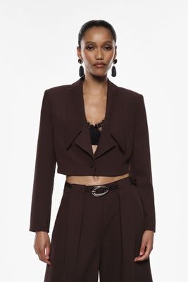 ​Single-breasted short jacket