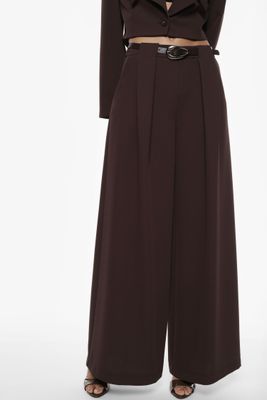 Palazzo pants with pleats